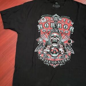 Universal Black Halloween Horror Nights 2023 Skull Tee